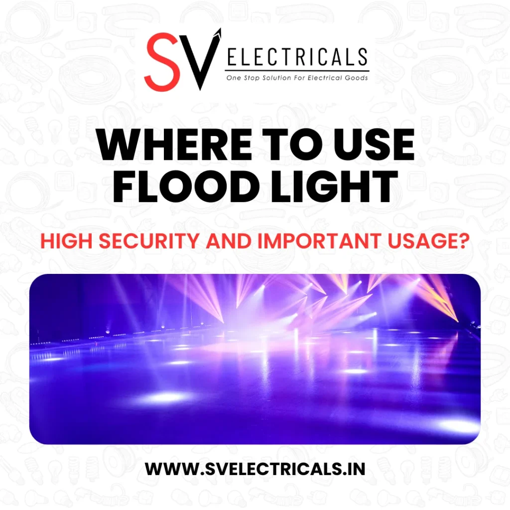 where to use LED floodlights