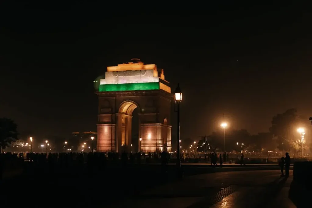 LED Floodlights used in a historical monument