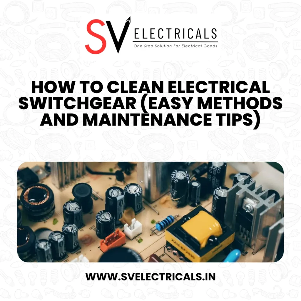 How to clean electrical switchgear