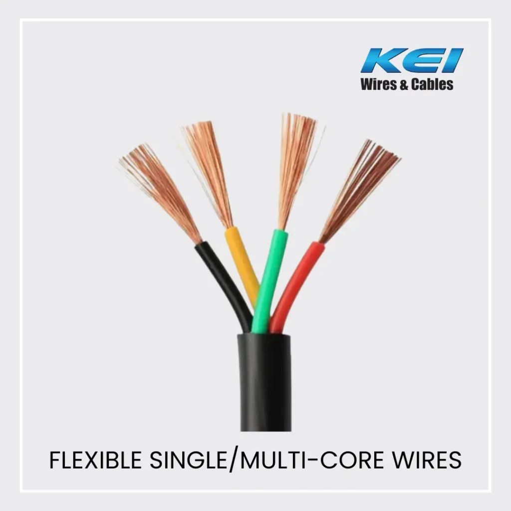 KEI Flexible single core and multi core Wires