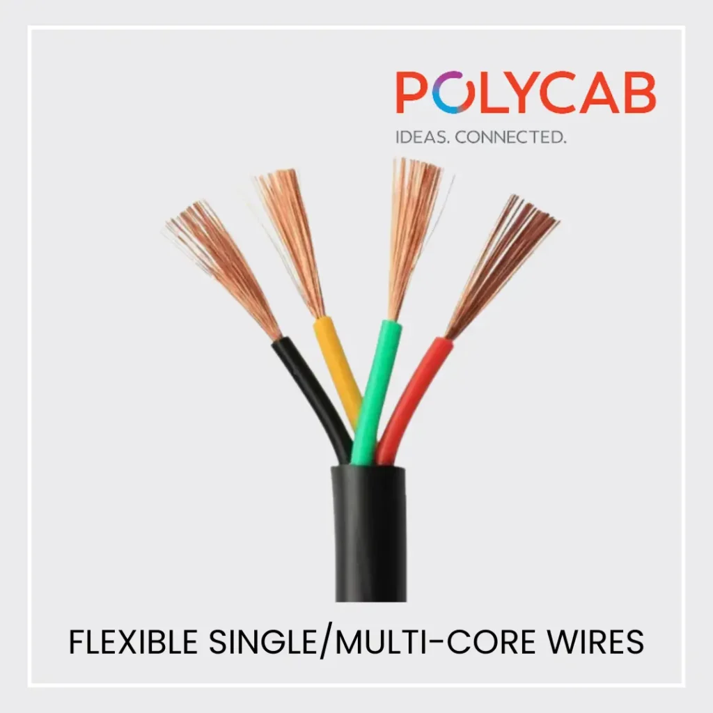 Polycab Flexible single core and multi core Wires